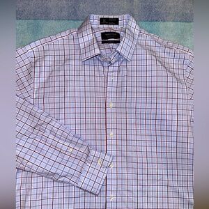 Nordstrom Men's Shop Classic Fit Wrinkle Free Long Sleeve Dress Shirt Size 16 36
